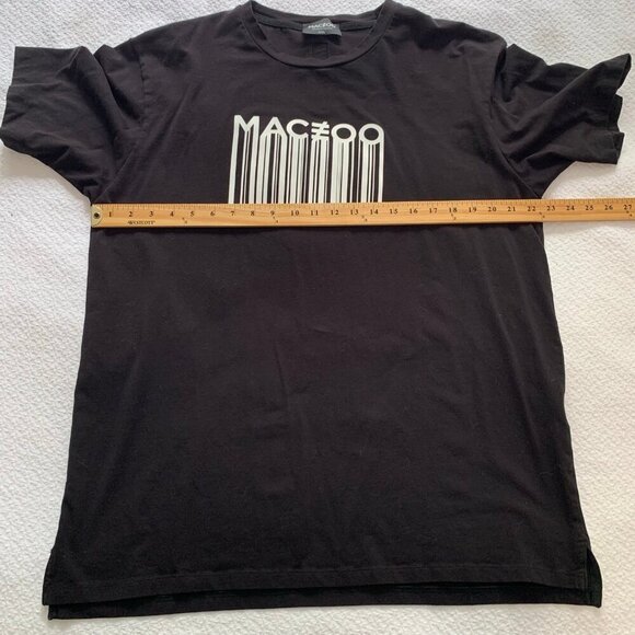Maceoo black short sleeve spellout logo drip t-shirt - Size XL - Picture 7 of 8